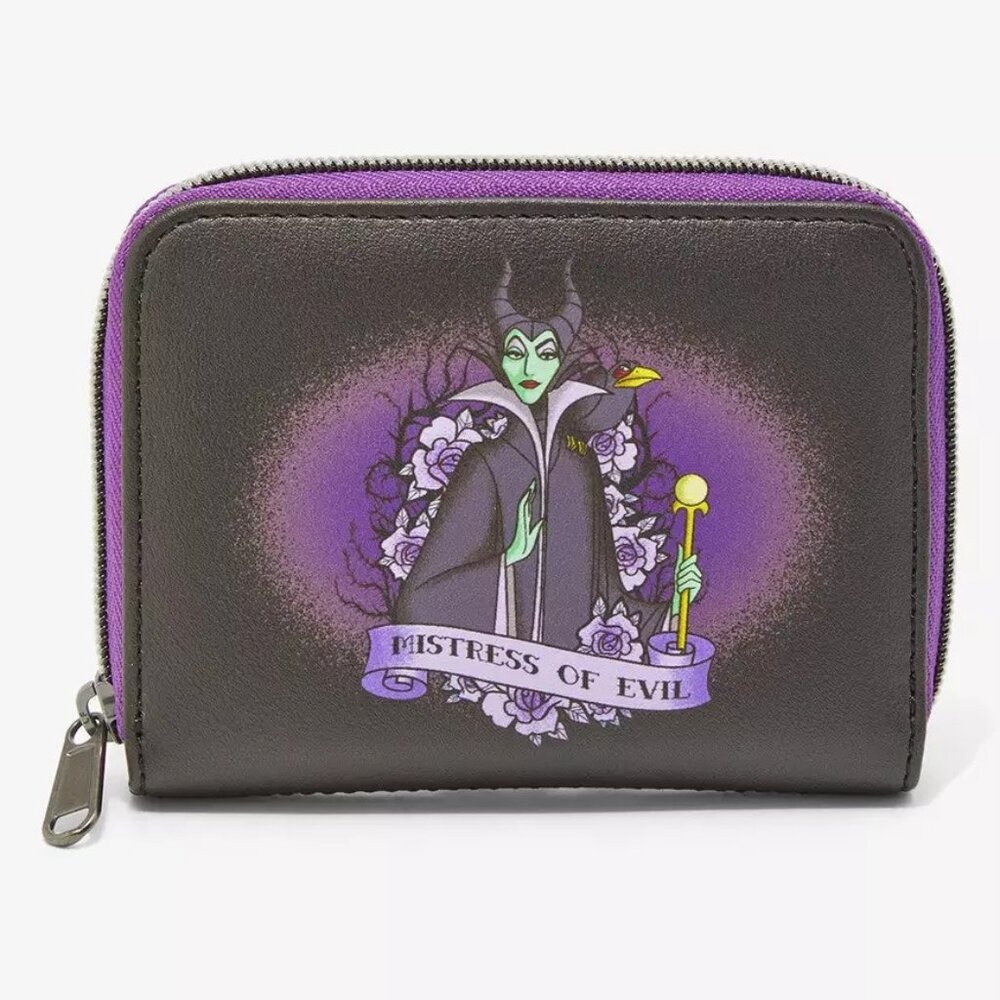 Loungefly Disney Maleficent Wallet Disney Villain Sleeping Beauty Zip Around
